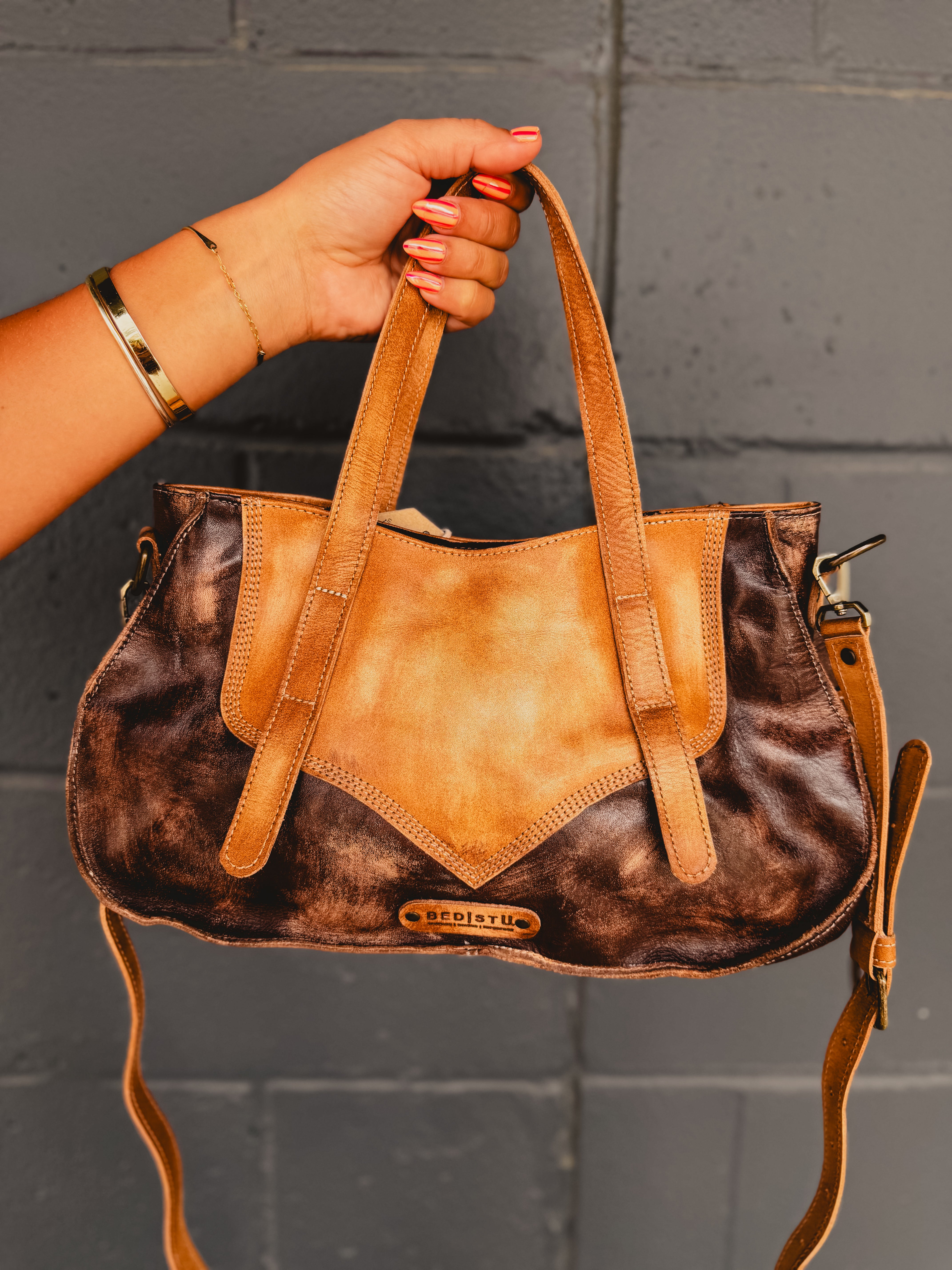 BedStu Redrock Crossbody Bag - Teak Caramel Hand Wash - Lace and Grace Boutique