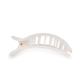 Teleties Round Flat Hair Clip | Medium - Coconut White