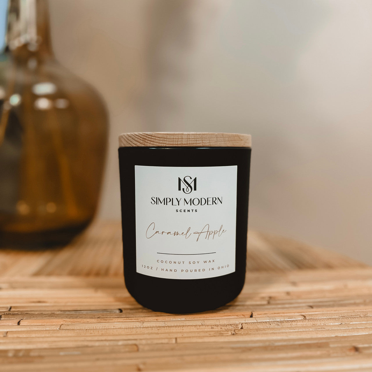 Simply Modern Soy Wax Candle - Caramel Apple - Lace and Grace Boutique