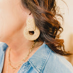 By The Sea Raffia Earrings - Lace and Grace Boutique