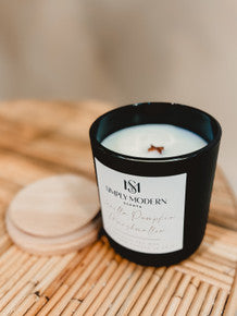 Simply Modern Soy Wax Candle - Vanilla Pumpkin Marshmallow - Lace and Grace Boutique