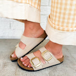 Birkenstock Arizona Big Buckle Birko-Flor Sandal - Sandcastle - Lace and Grace Boutique