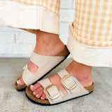 Birkenstock Arizona Big Buckle Birko-Flor Sandal - Sandcastle - Lace and Grace Boutique