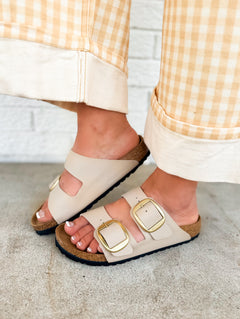 Birkenstock Arizona Big Buckle Birko-Flor Sandal - Sandcastle - Lace and Grace Boutique