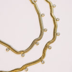 Chelsea Herringbone Necklace - Lace and Grace Boutique
