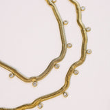 Chelsea Herringbone Necklace - Lace and Grace Boutique