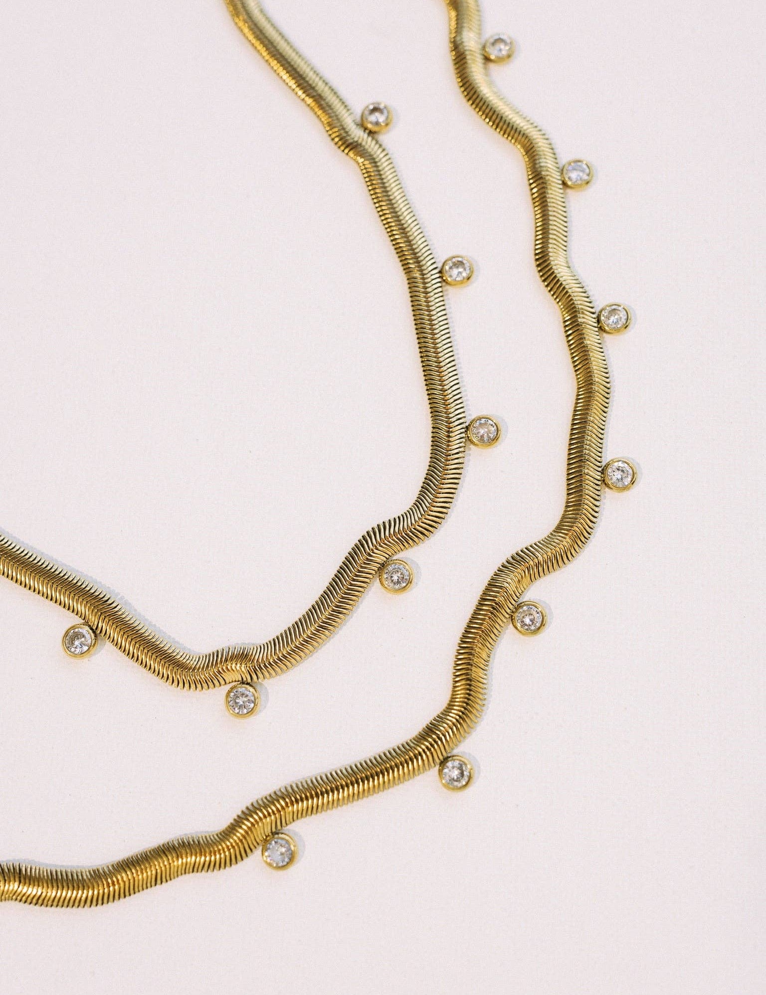 Chelsea Herringbone Necklace - Lace and Grace Boutique