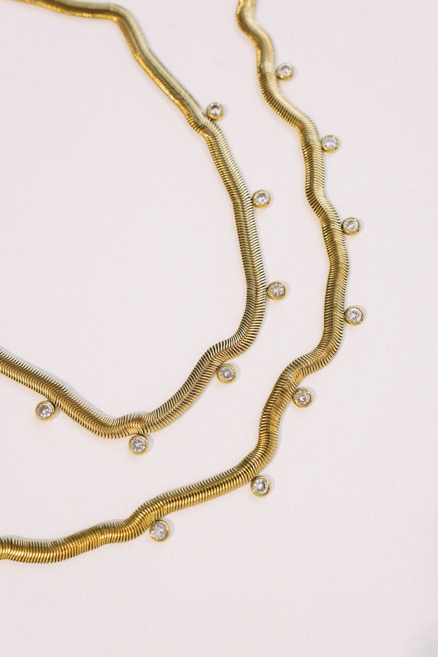 Chelsea Herringbone Necklace - Lace and Grace Boutique