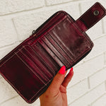 BedStu Plus Leather Wallet - Cherry Lacquer DD - Lace and Grace Boutique