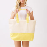 Hello Summer Terry Cloth Tote Bag - Lace and Grace Boutique