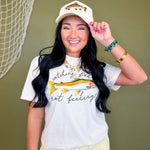 Catching Fish Not Feelings Graphic Tee - Natural - Lace and Grace Boutique