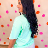 Washed Pocket Crewneck T-Shirt - Mint