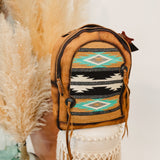 American Darling Saddle Blanket Backpack with Fringe