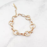Circle Chain Link Bracelet Gold - Lace and Grace Boutique