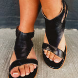 BedStu Soto Cutout Sandal - Black Rustic - Lace and Grace Boutique