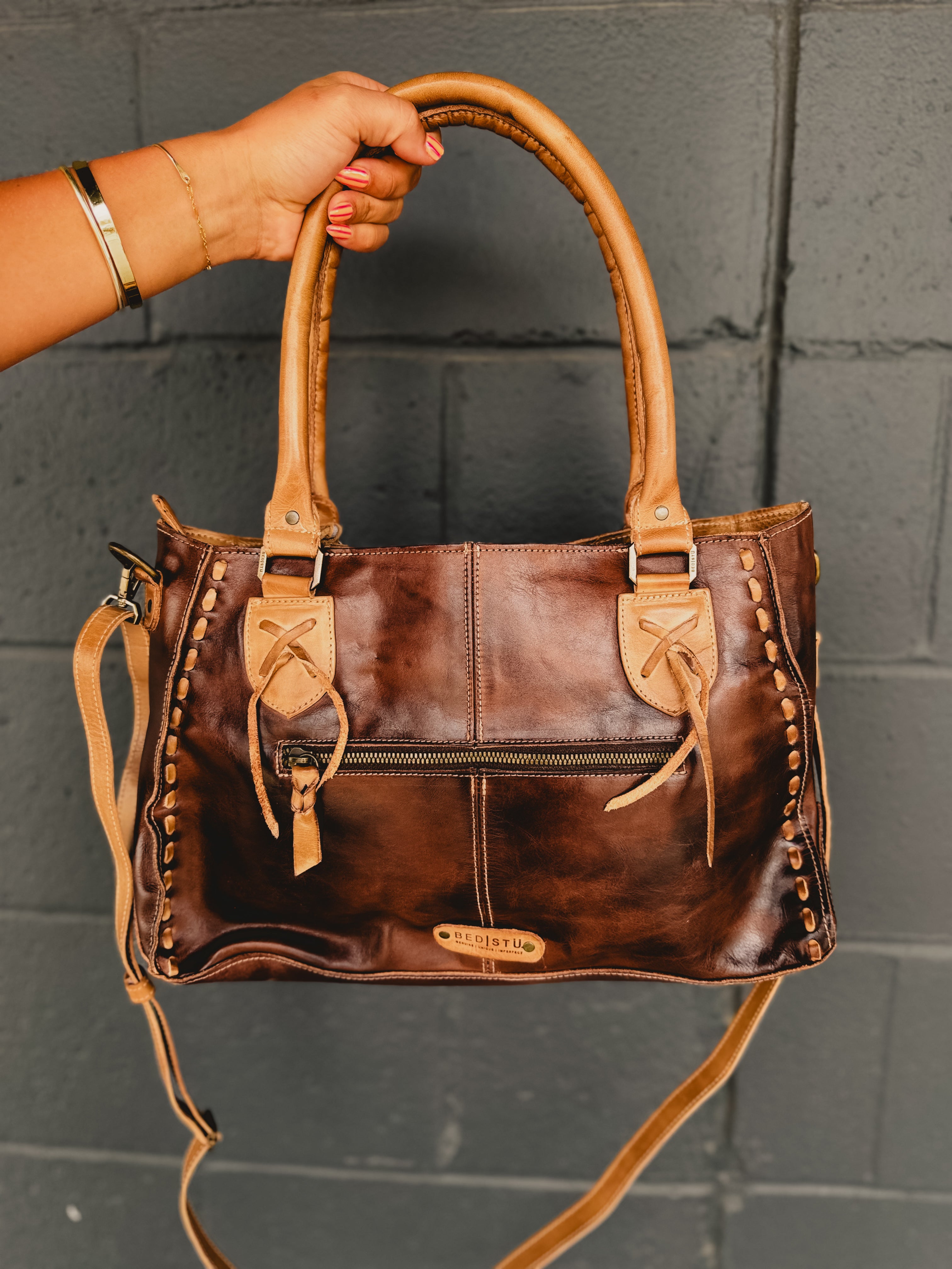 BedStu Rockababy Bag - Teak Oats Rustic - Lace and Grace Boutique
