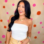 Basic Knit Tube Top - Off White - Lace and Grace Boutique