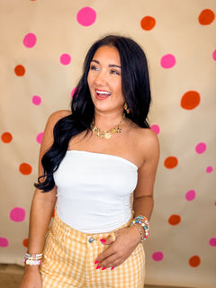 Basic Knit Tube Top - Off White - Lace and Grace Boutique
