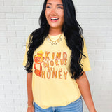 Kind Words Are Like Honey Graphic Tee - Lace and Grace Boutique