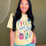 Reel Lucky Graphic Tee - Butter - Lace and Grace Boutique