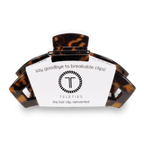 Teleties Open Hair Clip | Large - Tortoise
