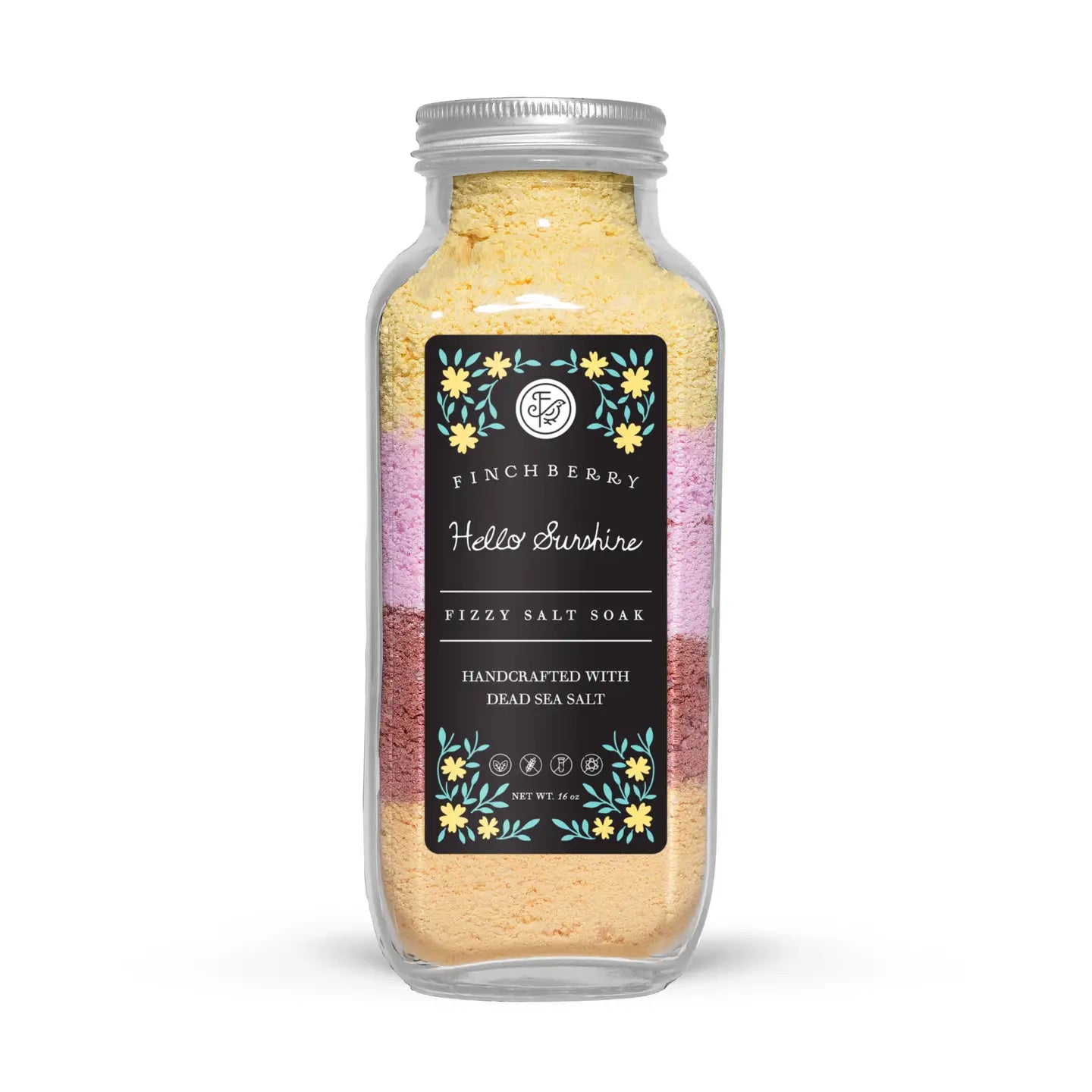 FinchBerry Hello Sunshine Fizzy Salt Soak - Lace and Grace Boutique