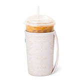 Swig Saddle Stitch Cream Iced Cup Coolie - Medium