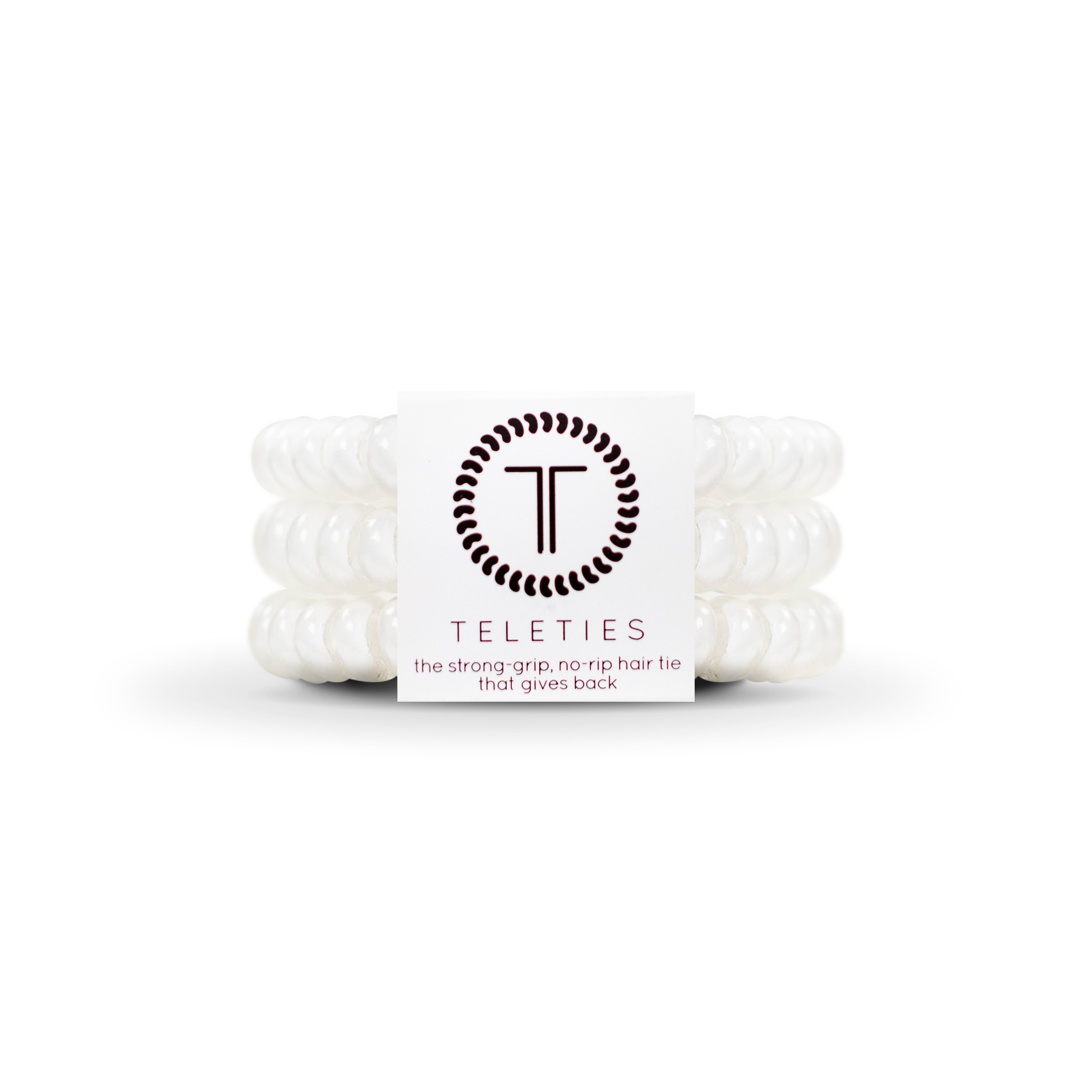 Teleties Spiral Hair Coils | Small - Coconut White - Lace and Grace Boutique