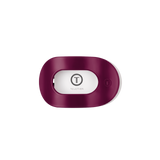 Teleties Flat Round Hair Clip | Small - Mulberry
