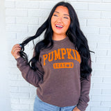 Pumpkin Season Mineral Washed Sweatshirt - Brown