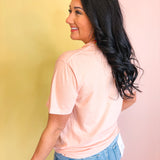 Tis So Sweet To Trust In Jesus Tee - Peach - Lace and Grace Boutique