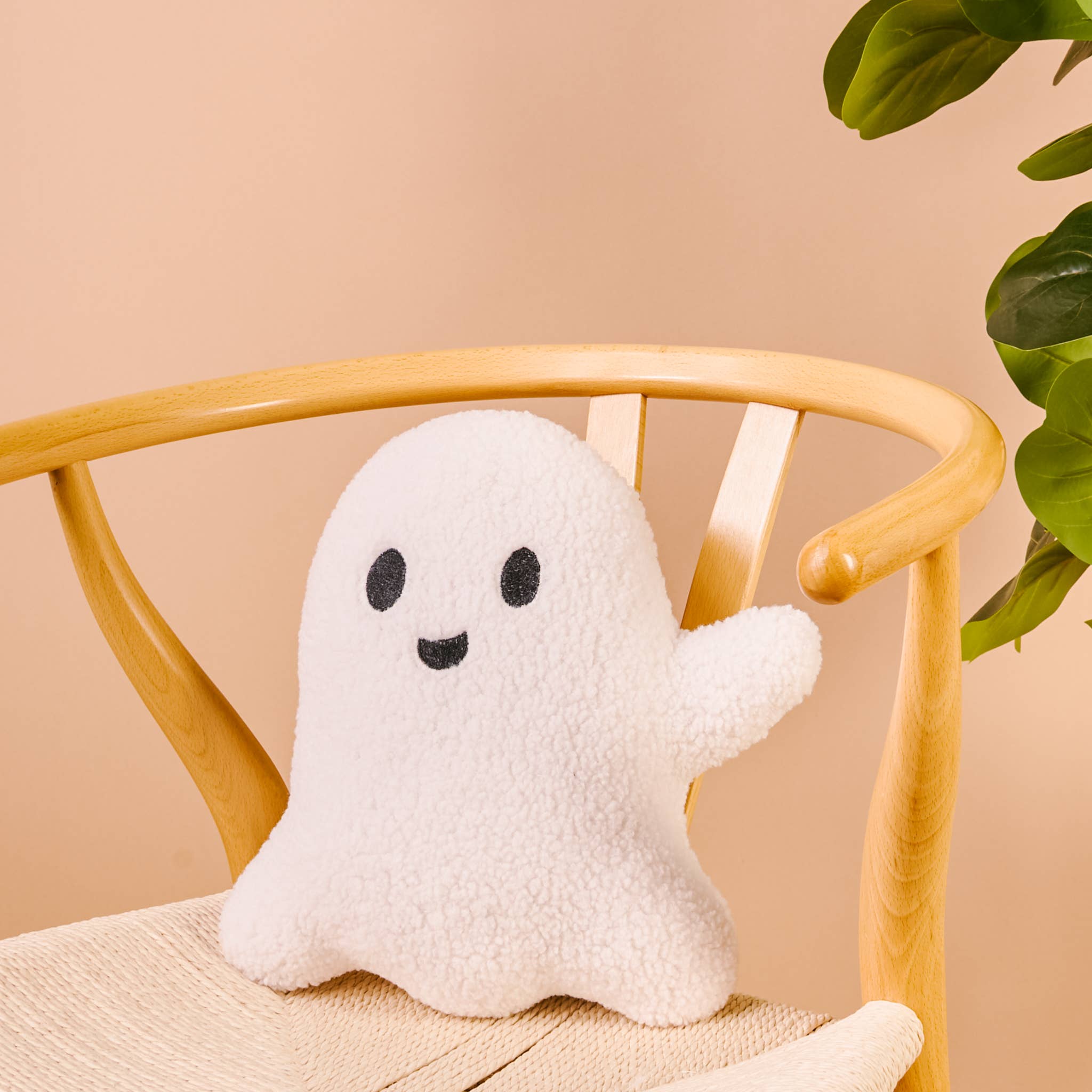 Happy Ghost Throw Pillow - Lace and Grace Boutique