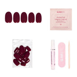 Glamnetic Press On Nails - Berry Maroon - Lace and Grace Boutique