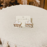 Bride Cowboy Hat Earrings