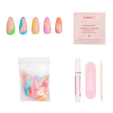 Glamnetic Press On Nails - Rainbow Puff - Lace and Grace Boutique