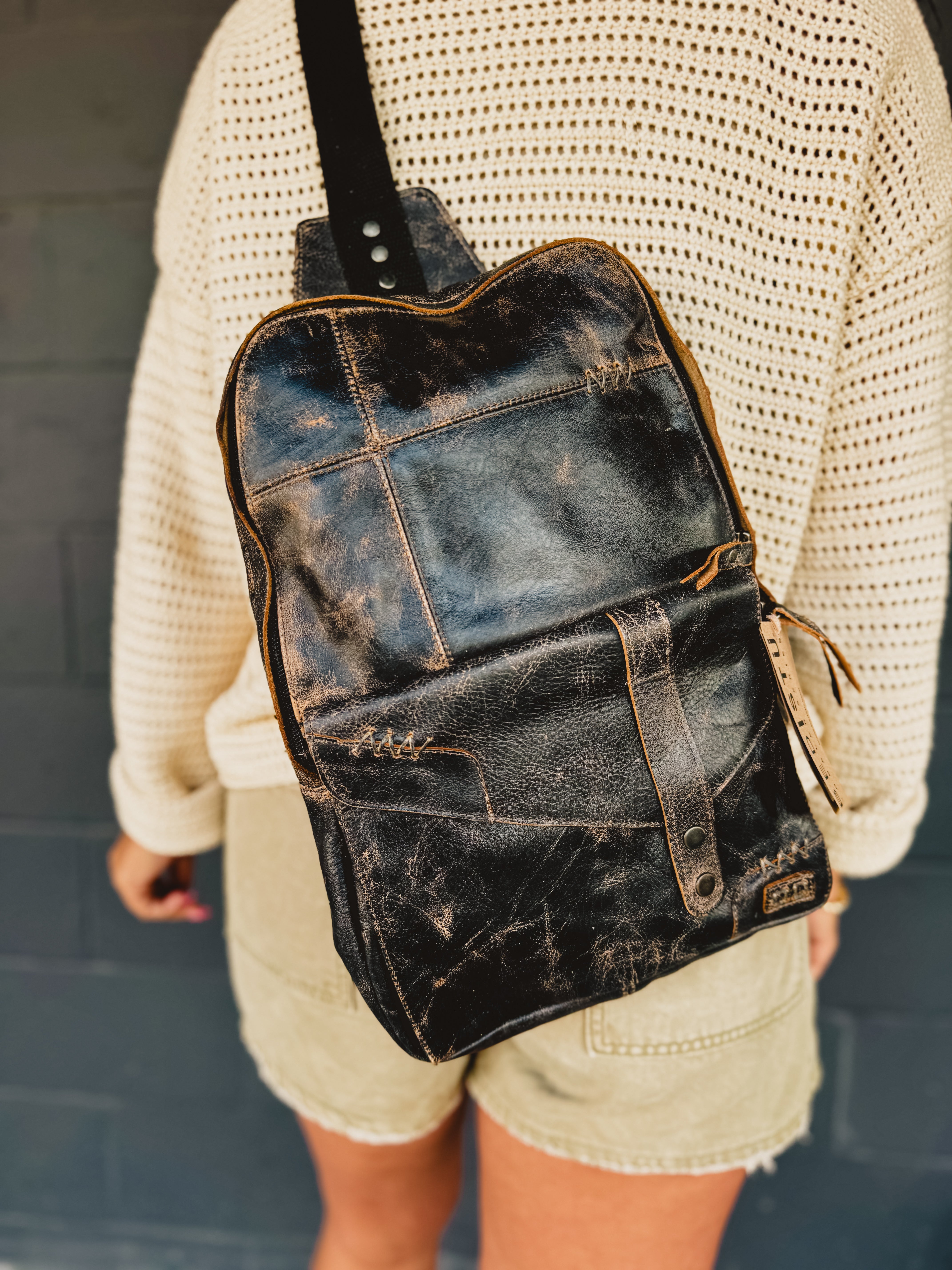 BedStu Boss Sling Bag - Black Lux - Lace and Grace Boutique