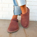 Birkenstock Lutry Premium Suede Clog - Pepper - Lace and Grace Boutique