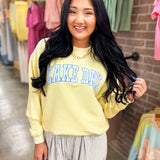 Lake Day Corded Sweatshirt - Butter Yellow