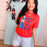 Bought A Coke Tee - Paprika Red - Lace and Grace Boutique