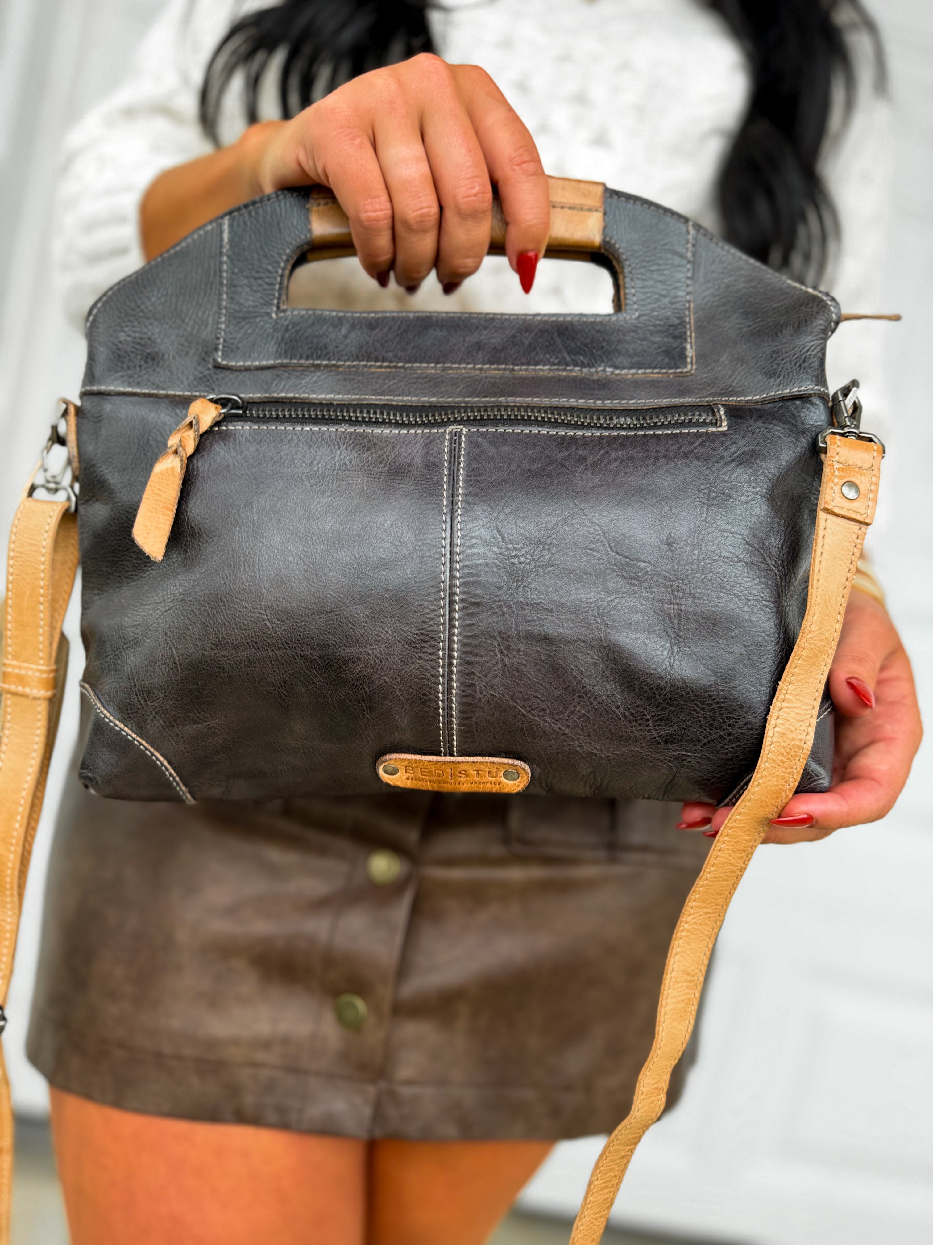 BedStu Greenway Crossbody Bag - Black Oats Rustic - Lace and Grace Boutique