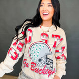 Ohio State Football Crewneck Sweatshirt - Oatmeal