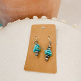 Navajo & Turquoise Simple Dangle Earrings