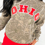 Ohio Camo Crewneck Sweatshirt - Lace and Grace Boutique
