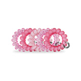 Teleties  Spiral Hair Coils | Tiny - Pretty in Pink Hair Ties