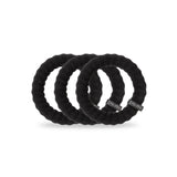 Teleties Nylon Hair Ties | Large - Jet Black