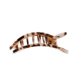 Teleties Flat Rectangle Hair Clip | Medium - Blonde Tortoise