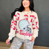 Ohio State Football Crewneck Sweatshirt - Oatmeal