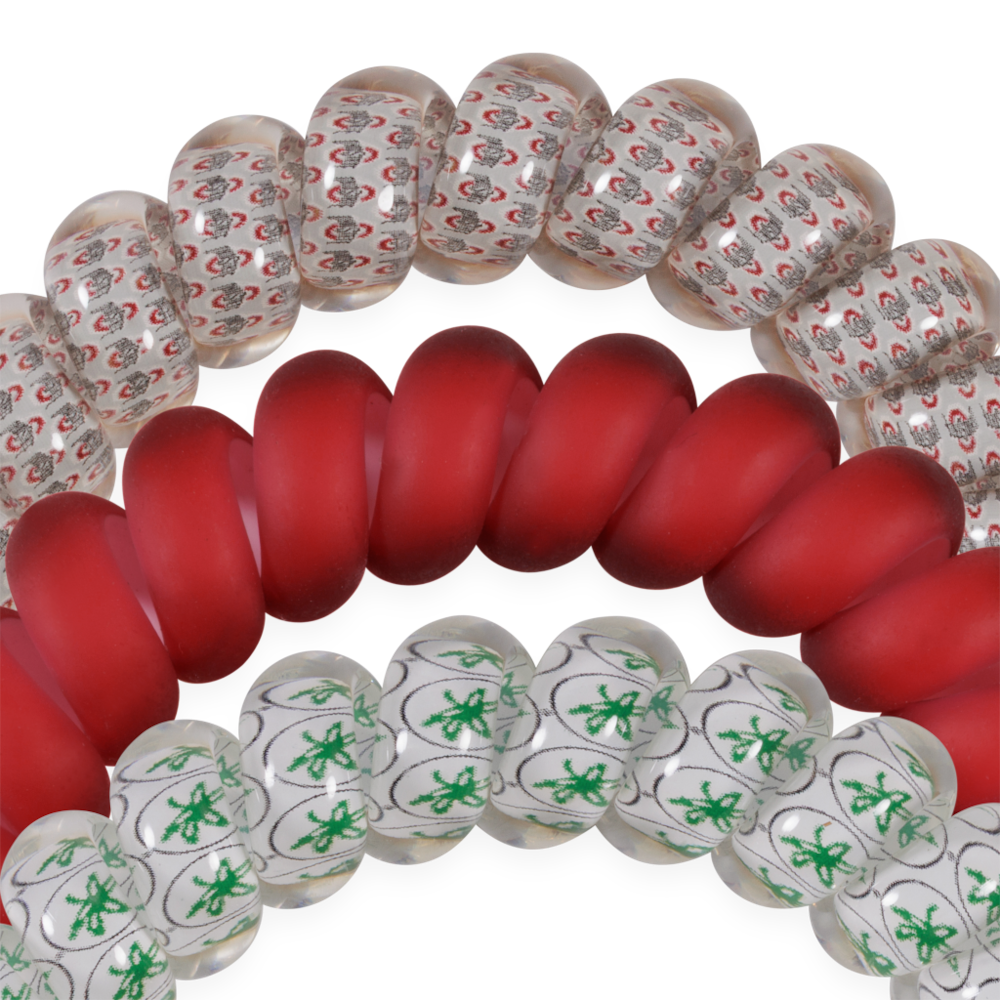 Teleties Spiral Hair Coils | Large - Go Bucks! - Lace and Grace Boutique