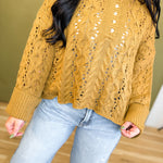 Chunky Cable Knit Henley Sweater - Camel - Lace and Grace Boutique