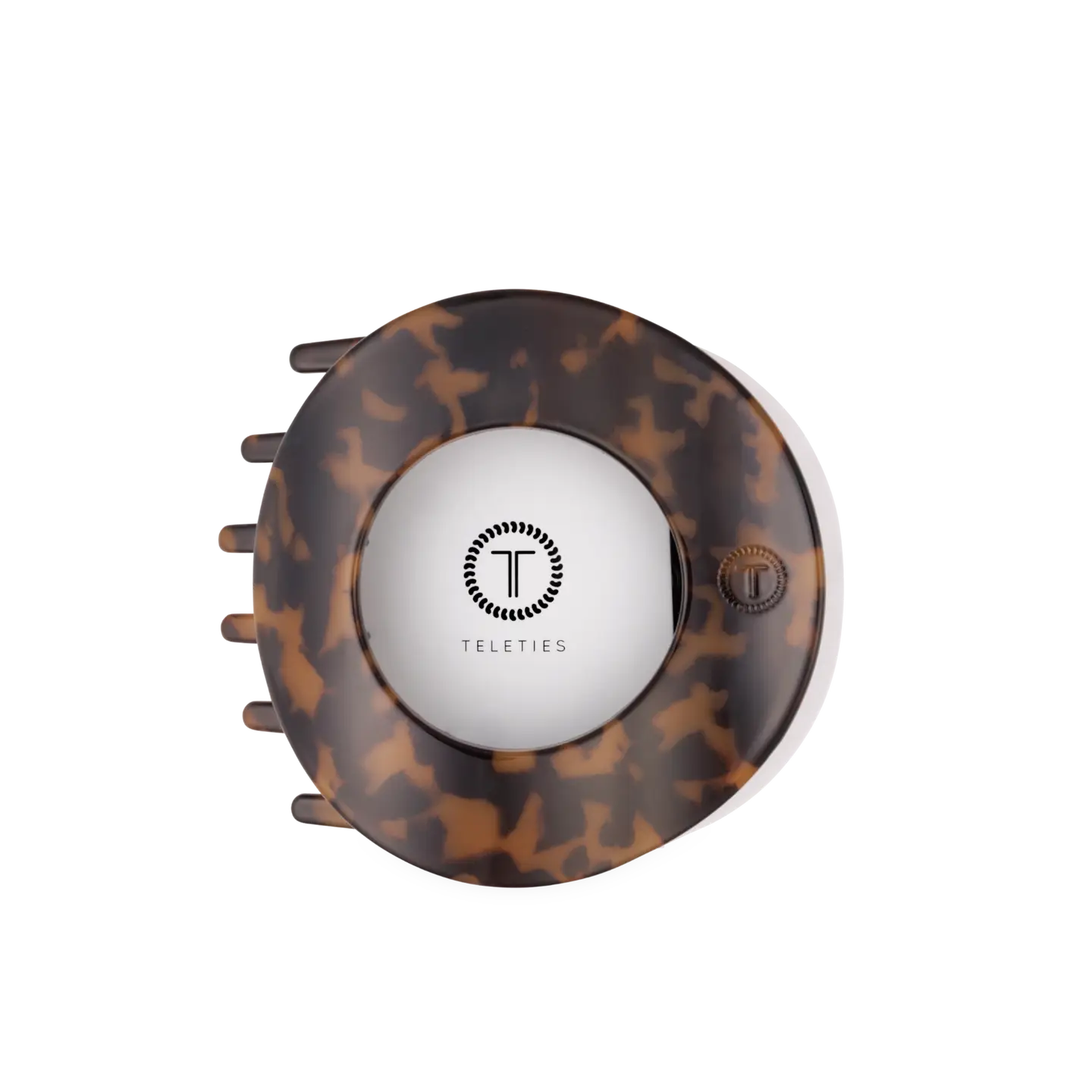 Teleties Flat Circle Hair Clip | Large - Tortoise - Lace and Grace Boutique